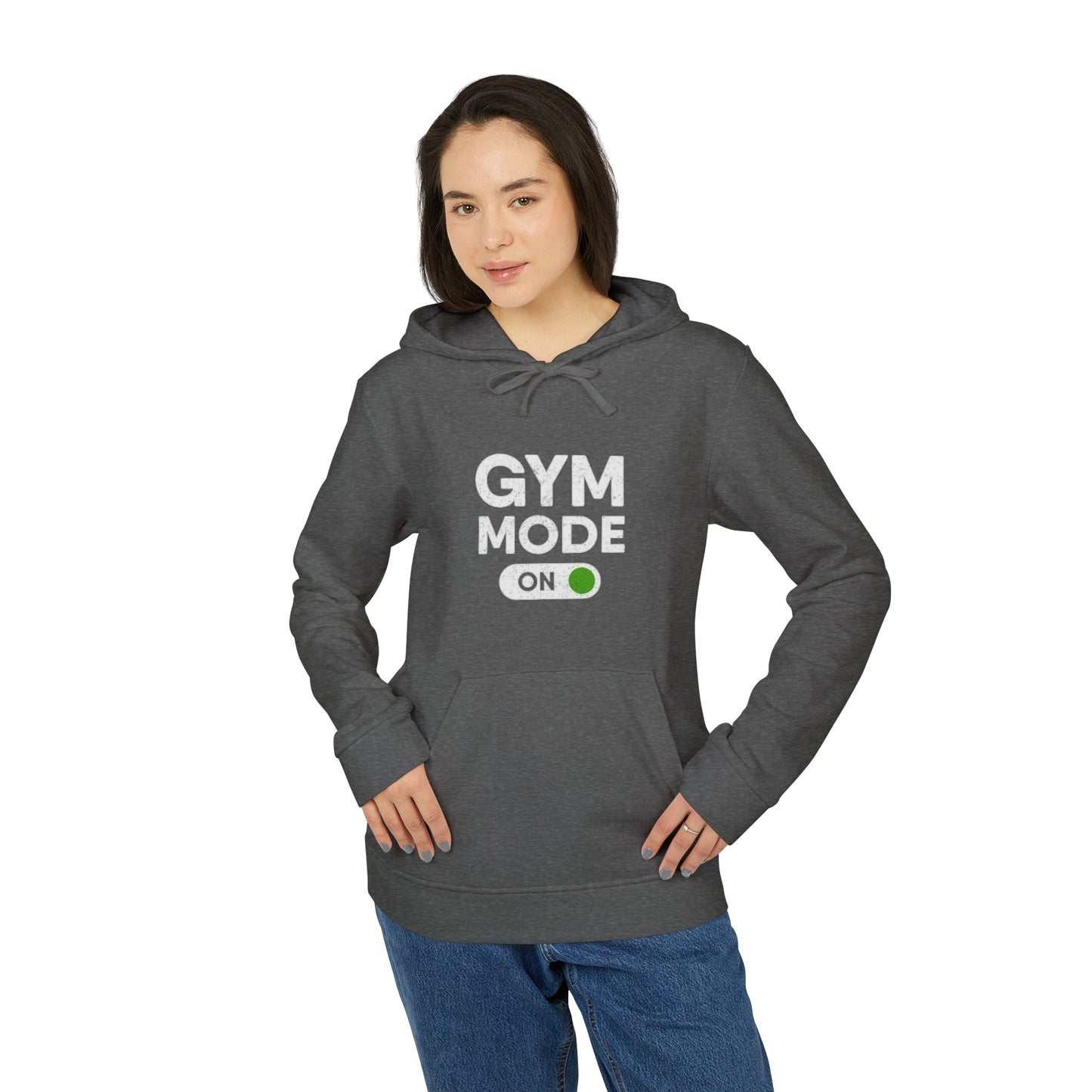 Gym Mode On Hoodie Adidas® Product Custom Designed By Elegansza